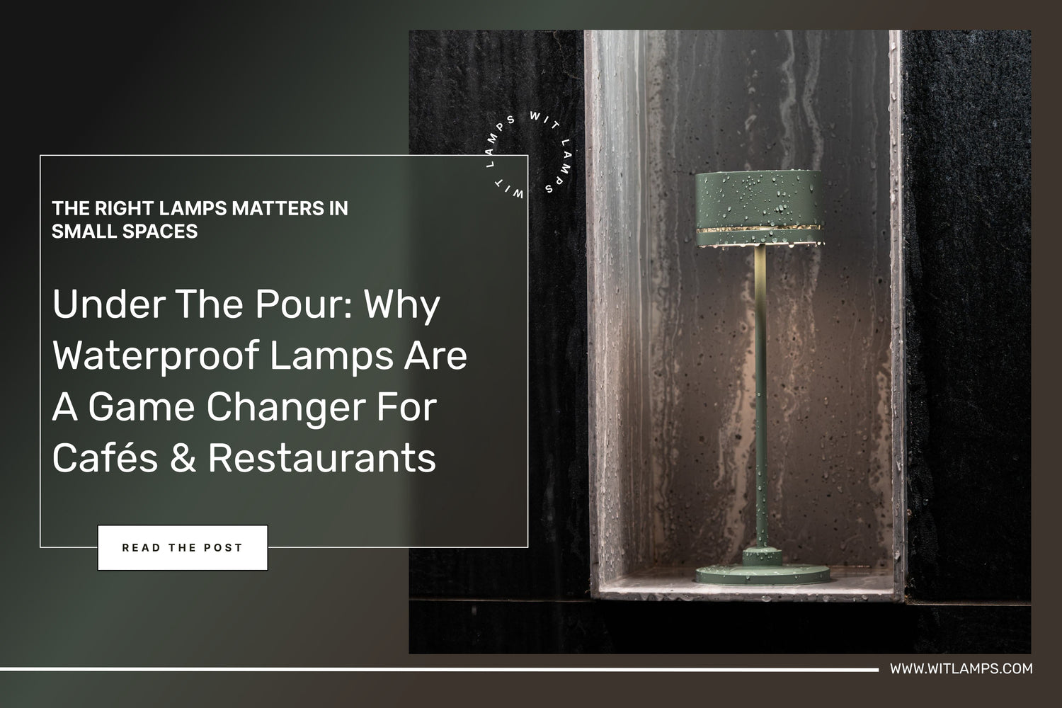 Under the Pour: Why Waterproof Lamps Are a Game-Changer for Cafés & Restaurants