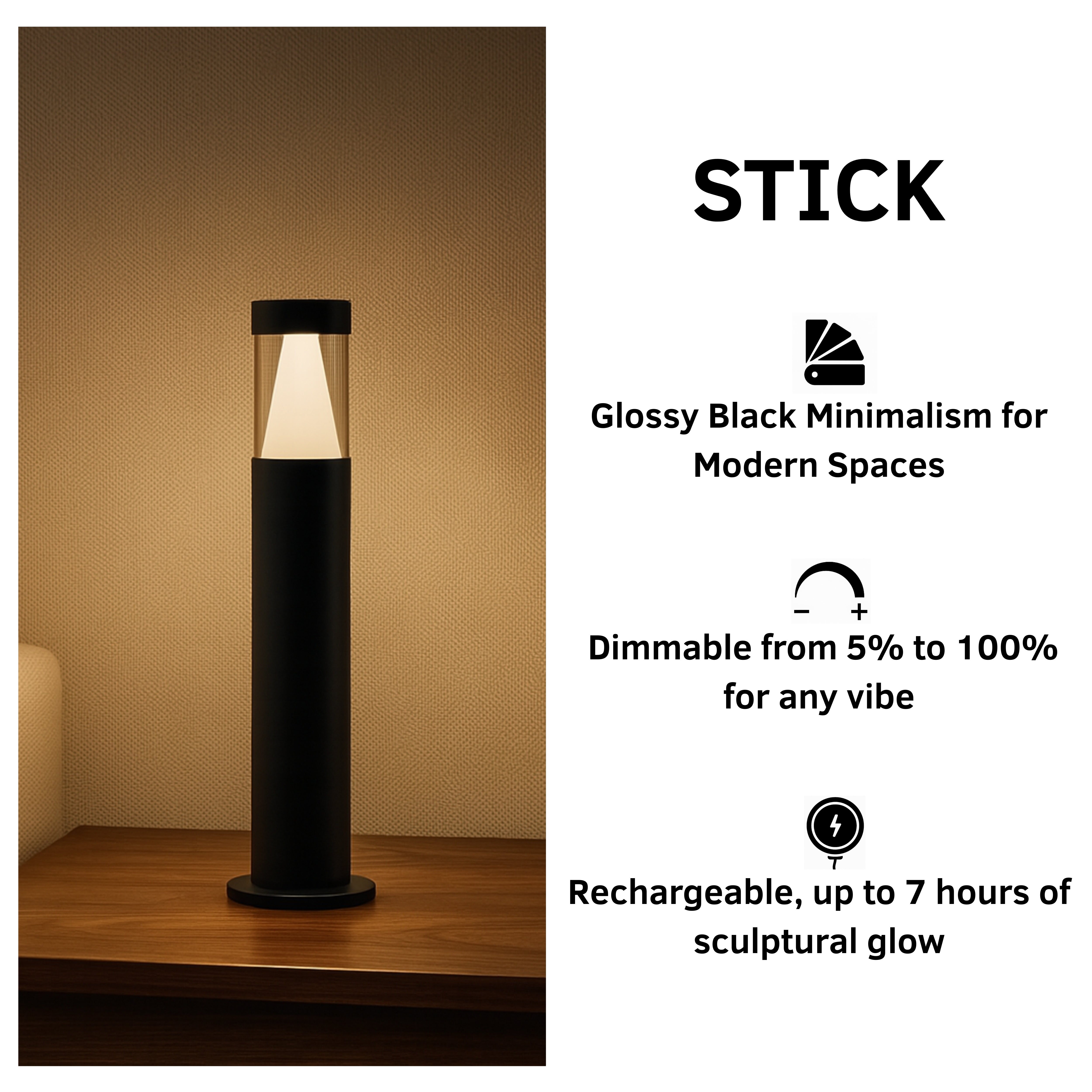 Stick (Glossy Black)