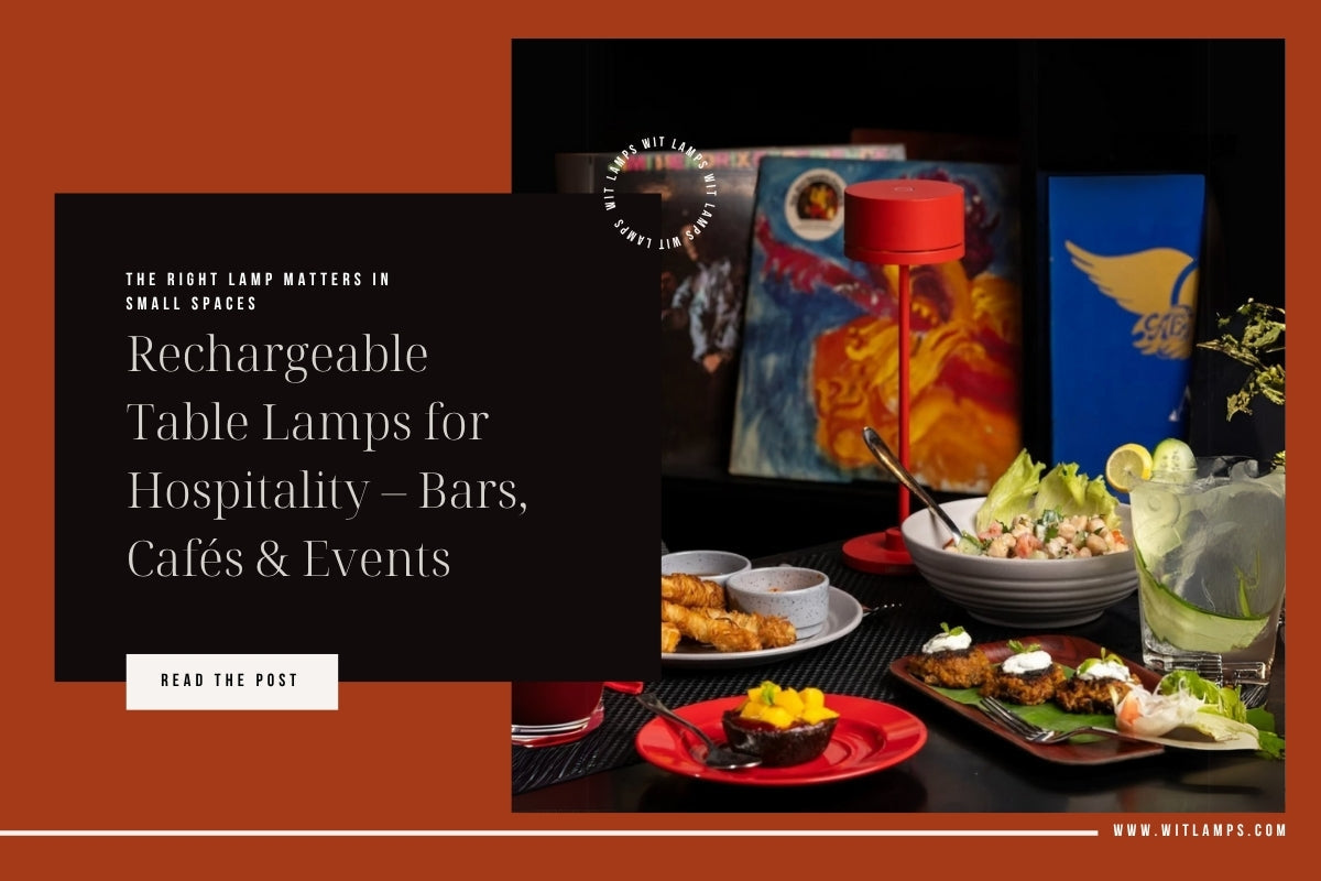 Rechargeable Table Lamps for Hospitality – Bars, Cafés & Events